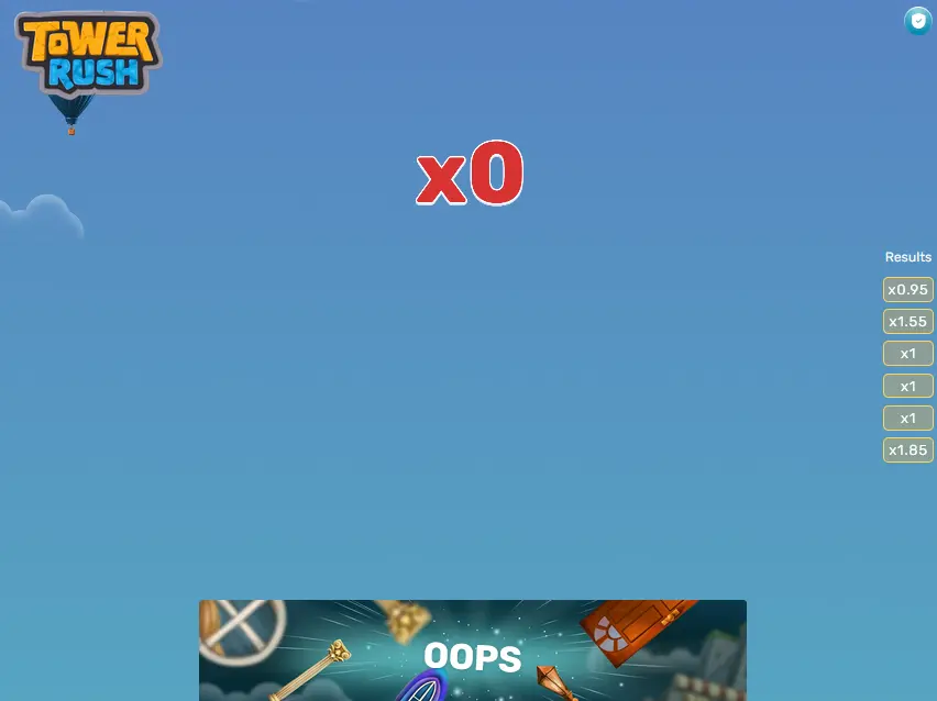 Tower Rush game over